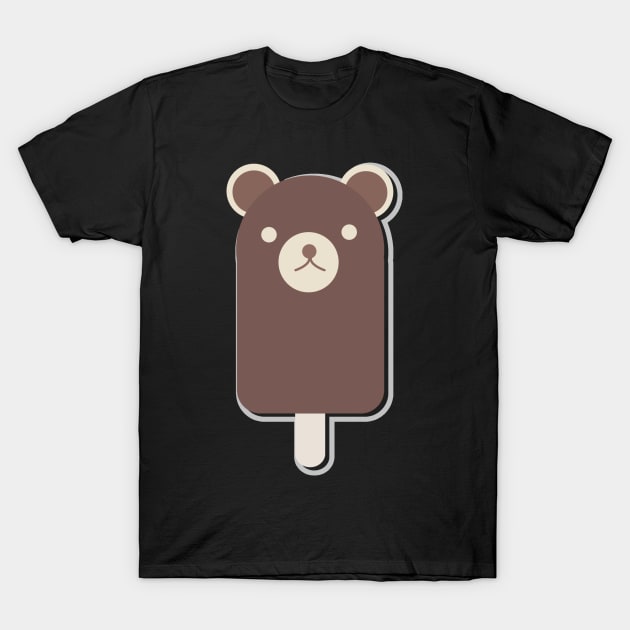 Cute Icecream Brown Bear, Summer Vibes T-Shirt by Kawaii_Tees